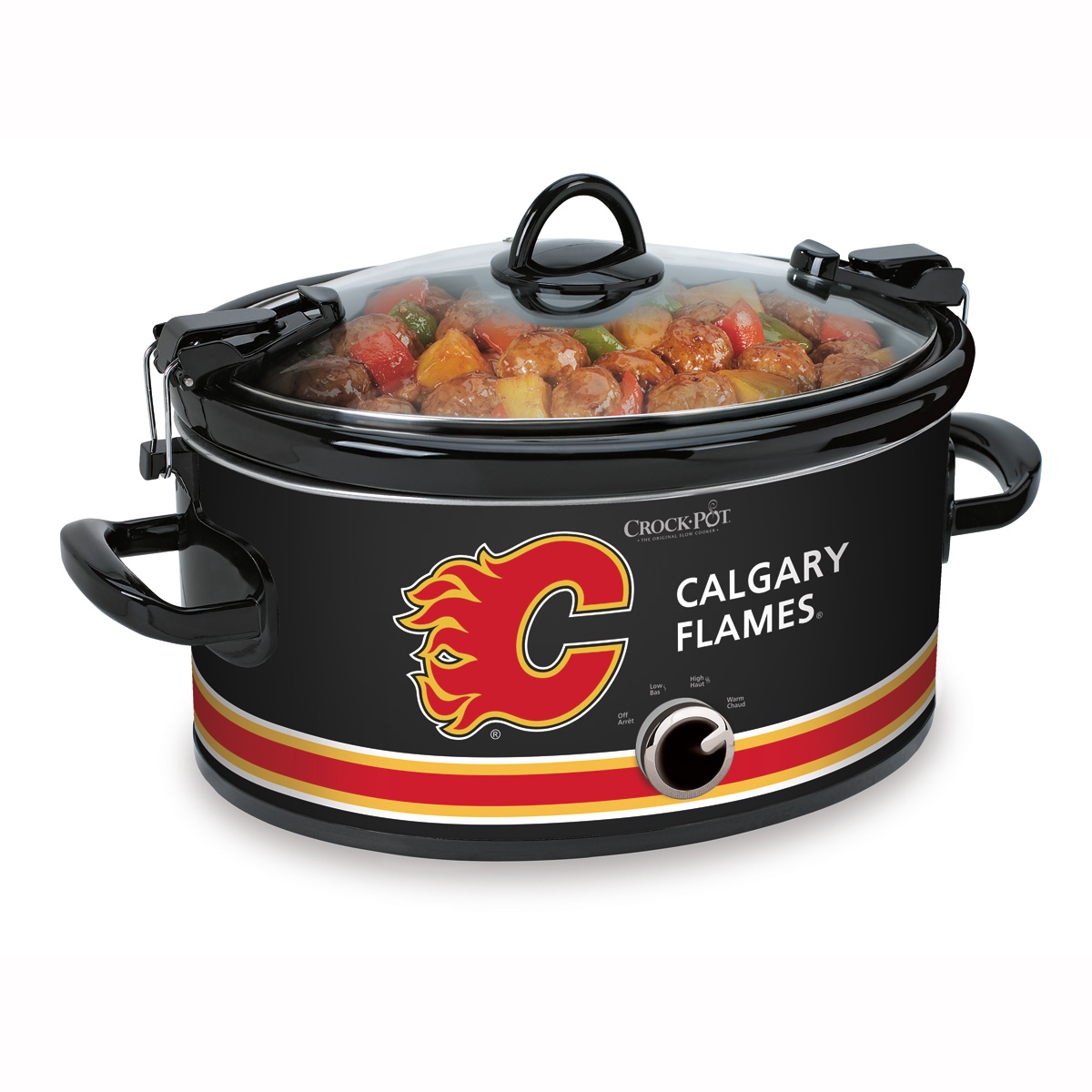 CrockPot® NHL® 6Qt Oval Manual Cook & Carry™ Slow Cooker, Calgary