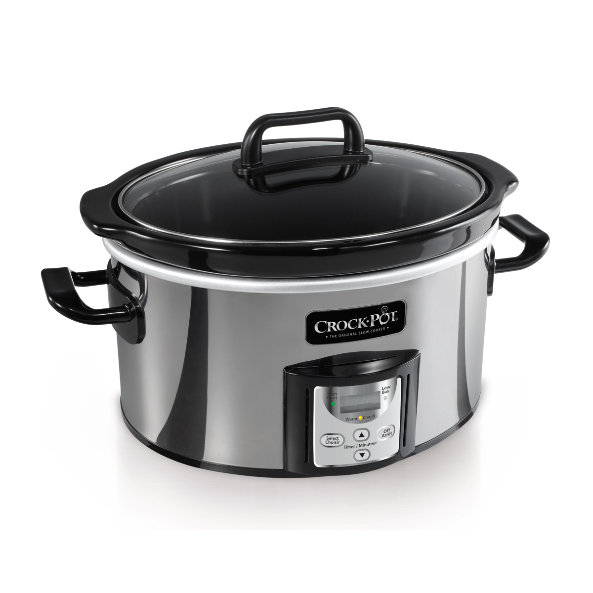Crock-Pot® 4Qt. Oval Programmable Slow Cooker, Stainless SCCPVC400P-033 ...